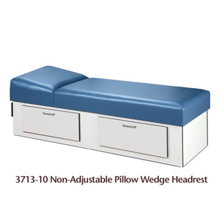 Clinton Industries 3713-10 Upholstered Apron Couch with Double Drawer Storage – Model 3713