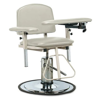 Clinton Industries 6310 H Series Padded Blood Drawing Chair with Padded Arms 