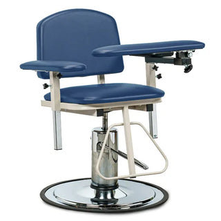 Clinton Industries 6310 H Series Padded Blood Drawing Chair with Padded Arms 