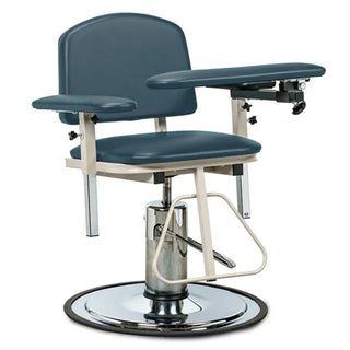 Clinton Industries 6310 H Series Padded Blood Drawing Chair with Padded Arms 