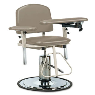 Clinton Industries 6310 H Series Padded Blood Drawing Chair with Padded Arms 