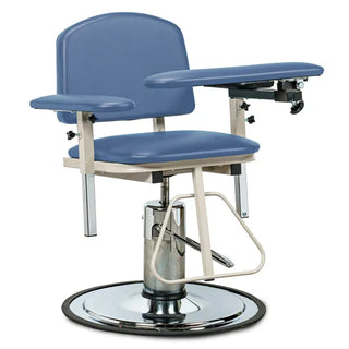 Clinton Industries 6310 H Series Padded Blood Drawing Chair with Padded Arms 
