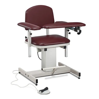 Clinton Industries 6341 Power Series Blood Drawing Chair with Padded Arms 