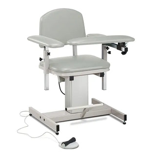 Clinton Industries 6341 Power Series Blood Drawing Chair with Padded Arms 