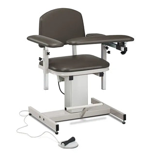 Clinton Industries 6341 Power Series Blood Drawing Chair with Padded Arms 