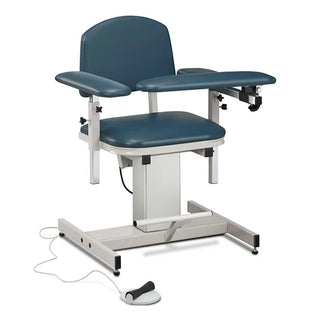 Clinton Industries 6341 Power Series Blood Drawing Chair with Padded Arms 