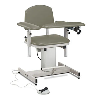 Clinton Industries 6341 Power Series Blood Drawing Chair with Padded Arms 