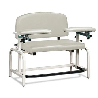 Clinton Industries 66000B Lab X Series Heavy-Duty Blood Drawing Chair with Padded Arms 