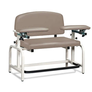 Clinton Industries 66000B Lab X Series Heavy-Duty Blood Drawing Chair with Padded Arms 