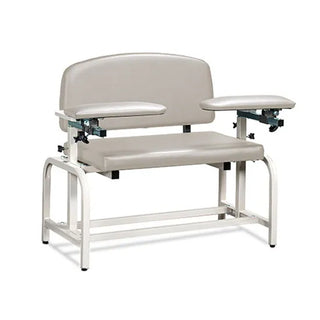 Clinton Industries 66000 Lab X Series Extra-Wide Blood Drawing Chair with Padded Arms
