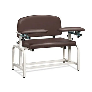 Clinton Industries 66000 Lab X Series Extra-Wide Blood Drawing Chair with Padded Arms