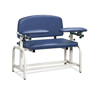 Clinton Industries 66000 Lab X Series Extra-Wide Blood Drawing Chair with Padded Arms