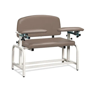 Clinton Industries 66000 Lab X Series Extra-Wide Blood Drawing Chair with Padded Arms