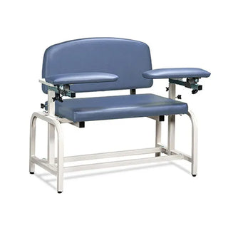 Clinton Industries 66000 Lab X Series Extra-Wide Blood Drawing Chair with Padded Arms