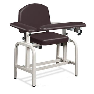 Clinton Industries 66010 Lab X Series Blood Drawing Chair with Padded Arms