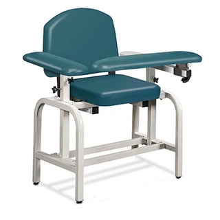 Clinton Industries 66010 Lab X Series Blood Drawing Chair with Padded Arms