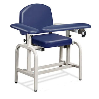Clinton Industries 66010 Lab X Series Blood Drawing Chair with Padded Arms