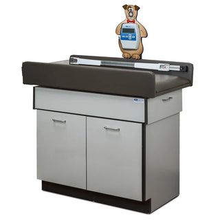 Clinton Industries 7820 Pediatric Scale-Treatment Table with 2 Doors 