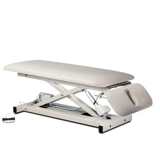 Clinton Industries 80220 Power 500 Open Base Space Saver Power Table with Drop Section 