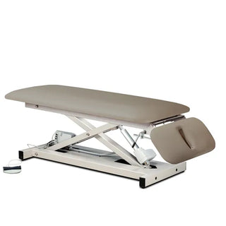 Clinton Industries 80220 Power 500 Open Base Space Saver Power Table with Drop Section 