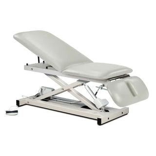 Clinton Industries 80330 Power 500 Open Base Power Table with Adjustable Backrest & Drop Section 