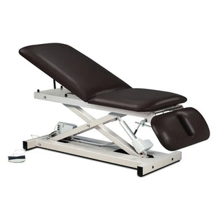 Clinton Industries 80330 Power 500 Open Base Power Table with Adjustable Backrest & Drop Section 