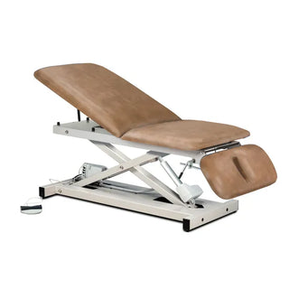 Clinton Industries 80399 Power XL 600 Open Base Power Table with Adjustable Backrest & Drop Section 