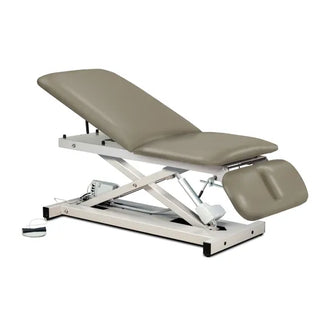 Clinton Industries 80399 Power XL 600 Open Base Power Table with Adjustable Backrest & Drop Section 