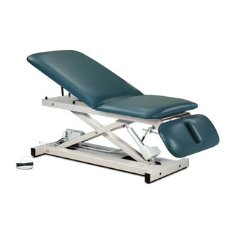 Clinton Industries 80399 Power XL 600 Open Base Power Table with Adjustable Backrest & Drop Section 