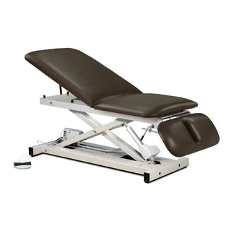 Clinton Industries 80399 Power XL 600 Open Base Power Table with Adjustable Backrest & Drop Section 