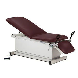 Clinton Industries 81360 Shrouded Power 500 Power Table with Stirrups, Adjustable Backrest & Footrest 