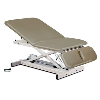 Clinton Industries 84430-34 Power 600 Extra Wide Open Base Power Table with Adjustable Backrest & Drop Section