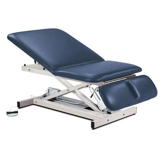 Clinton Industries 84430-34 Power 600 Extra Wide Open Base Power Table with Adjustable Backrest & Drop Section
