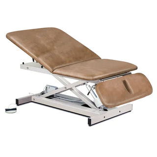 Clinton Industries 84430-34 Power 600 Extra Wide Open Base Power Table with Adjustable Backrest & Drop Section