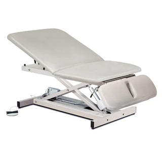 Clinton Industries 84430-34 Power 600 Extra Wide Open Base Power Table with Adjustable Backrest & Drop Section