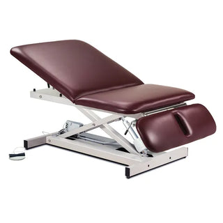 Clinton Industries 84430-34 Power 600 Extra Wide Open Base Power Table with Adjustable Backrest & Drop Section