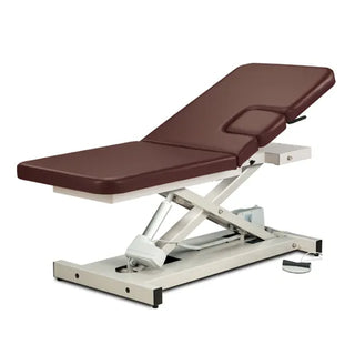 Clinton Industries 85200 Open Base Power Imaging Table with Window Drop & Adjustable Backrest 