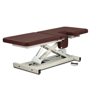 Clinton Industries 85200 Open Base Power Imaging Table with Window Drop & Adjustable Backrest 