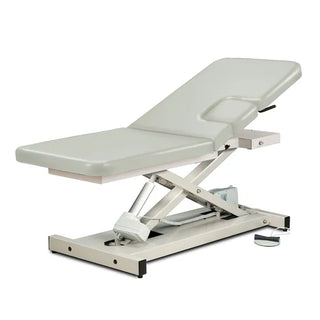 Clinton Industries 85200 Open Base Power Imaging Table with Window Drop & Adjustable Backrest 