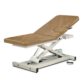 Clinton Industries 85200 Open Base Power Imaging Table with Window Drop & Adjustable Backrest 