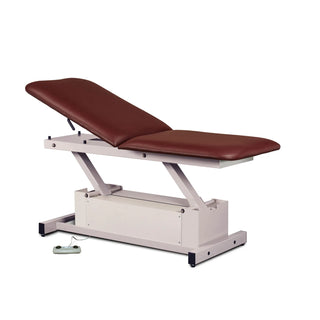 Clinton Industries 87200 Power-Glide Hi-Lo Treatment Table with Adjustable Backrest 
