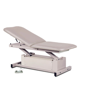 Clinton Industries 87200 Power-Glide Hi-Lo Treatment Table with Adjustable Backrest 