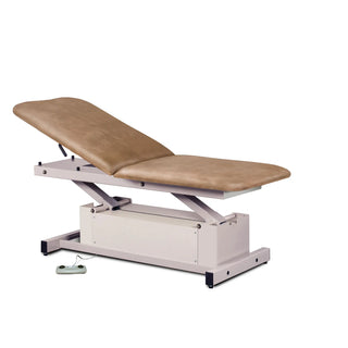 Clinton Industries 87200 Power-Glide Hi-Lo Treatment Table with Adjustable Backrest 