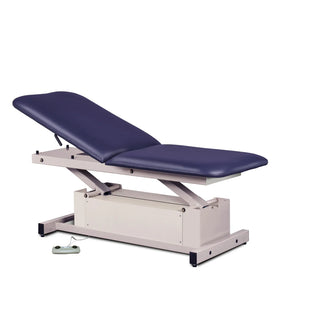 Clinton Industries 87200 Power-Glide Hi-Lo Treatment Table with Adjustable Backrest 