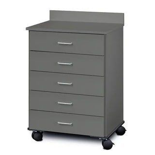 Clinton Industries 8950 Mobile Treatment Cabinet with 5 Drawers 