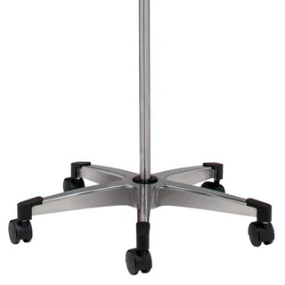 Clinton Industries IVS-352 Stainless Steel Five-Leg, 2-Hook IV Pole 