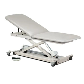 Clinton Industries Power 8029987 XL 600 Open Base Power Table with Adjustable Backrest & Casters 