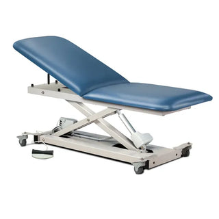 Clinton Industries Power 8029987 XL 600 Open Base Power Table with Adjustable Backrest & Casters 