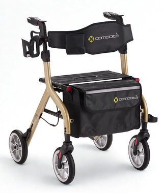 Comodità COM 301 Series Piuma Ultra-Light Rollator Walker, Easy to Lift, Fold, and Maneuver