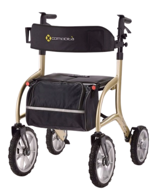 Comodità COM 701 Series Siena All-Terrain Rollator Walker, Indoors and Outdoors